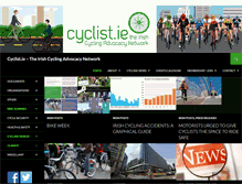 Tablet Screenshot of cyclist.ie